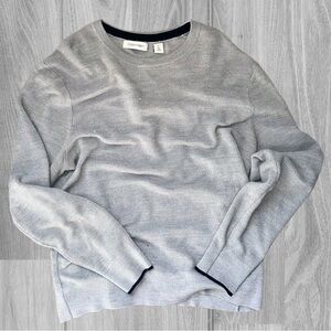 Calvin Klein Men's Light Gray Crewneck Sweater